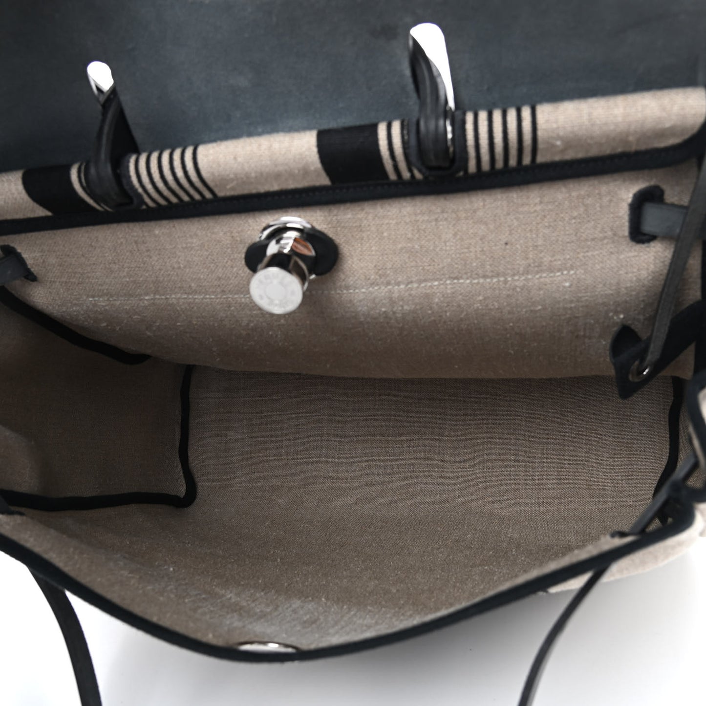Vache Hunter Toile H Vibration Herbag Zip 39 MM Ecru Black White