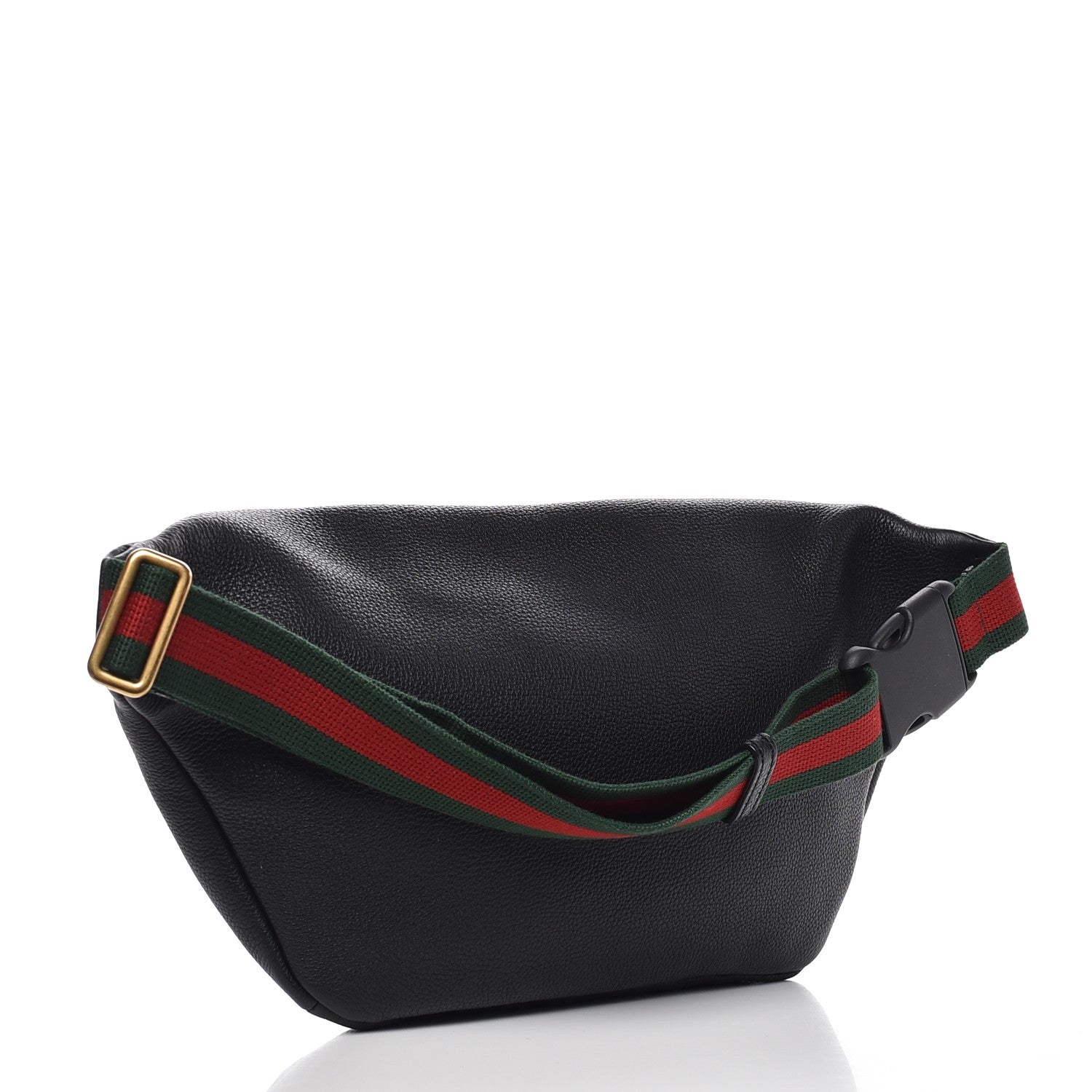 Gucci Grained Calfskin Logo Belt Bag Black 4 of 9