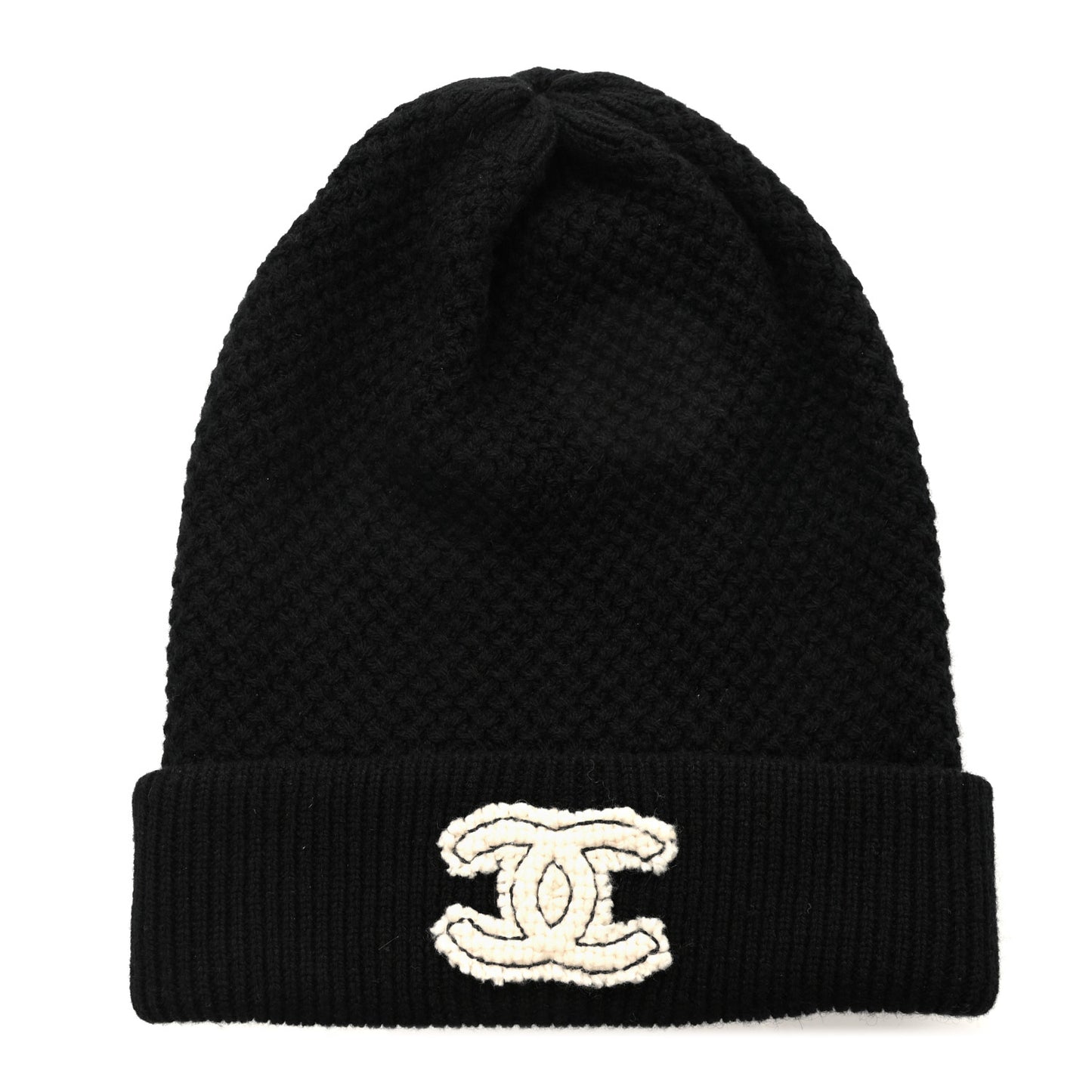 Cashmere CC Logo Beanie Hat Black