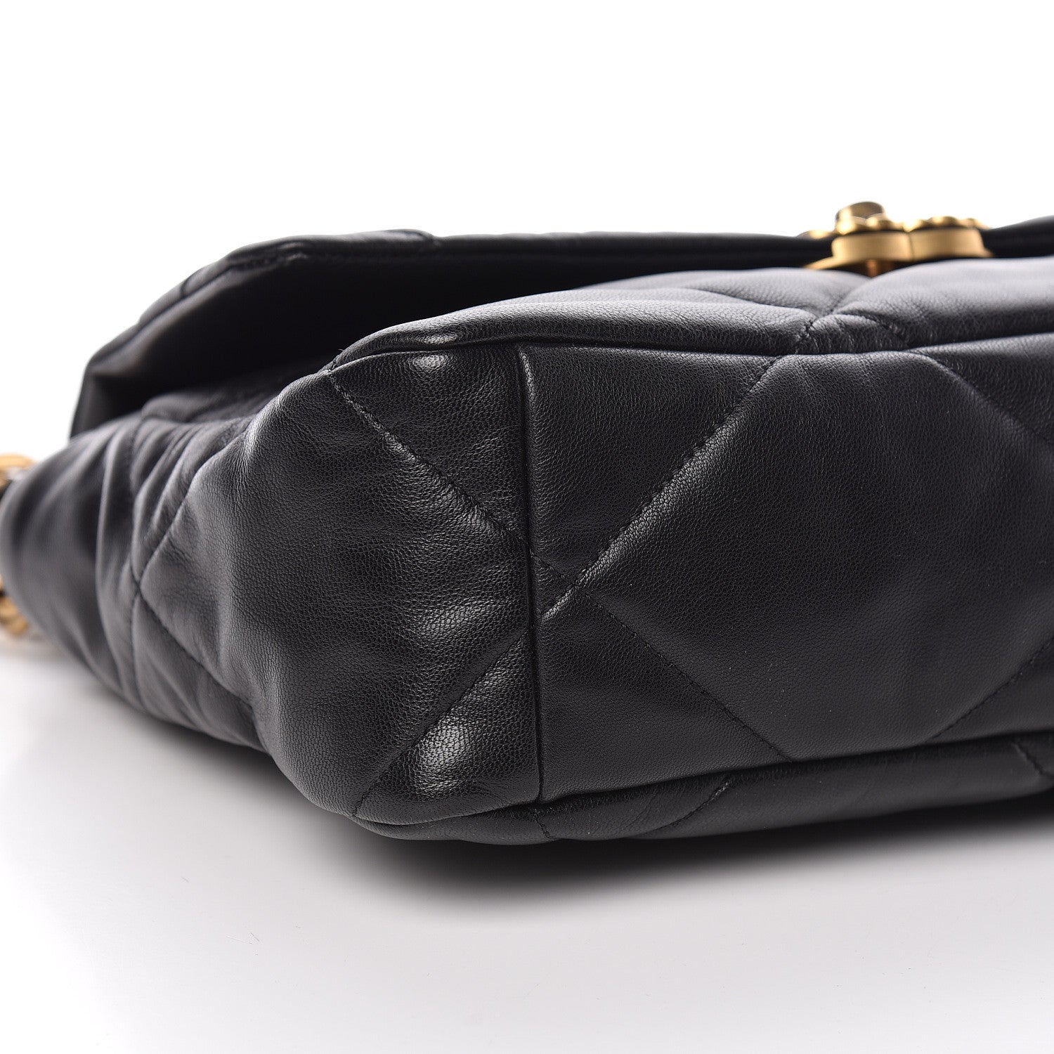 Chanel Lambskin Quilted Large 19 Flap Black 8 of 12