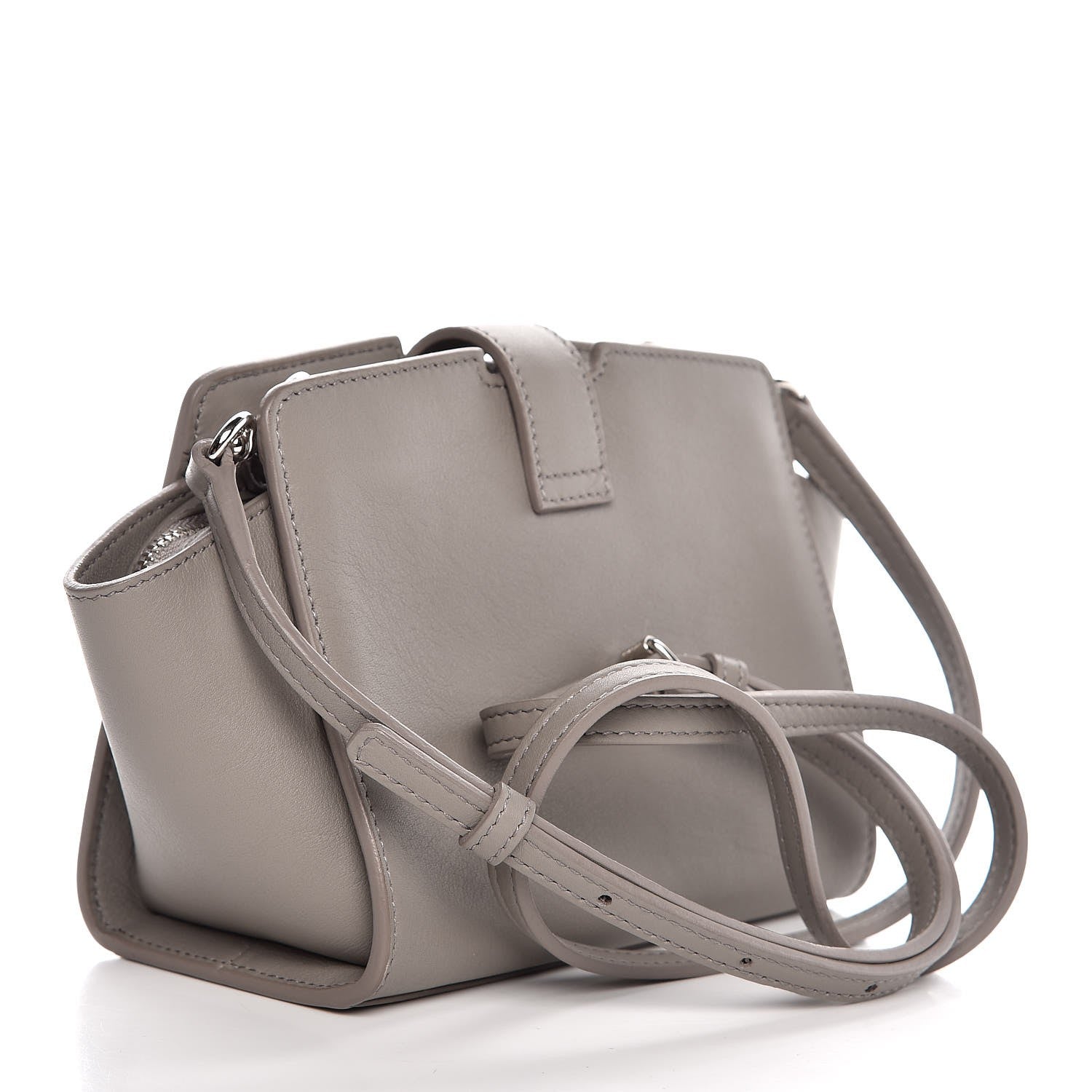 Saint Laurent Calfskin Monogram Toy Cabas Fog 3 of 8