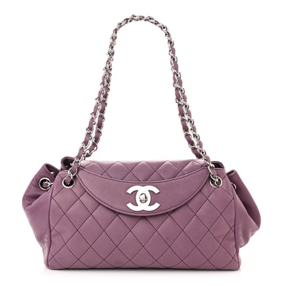 Chanel Lambskin Quilted CC Flap Light Purple 1 of 14