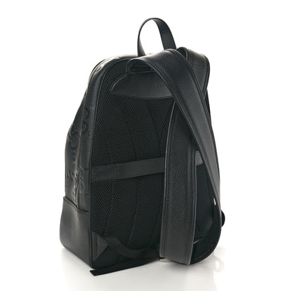 Gucci Calfskin Jumbo GG Embossed Large Backpack Black 3 of 10