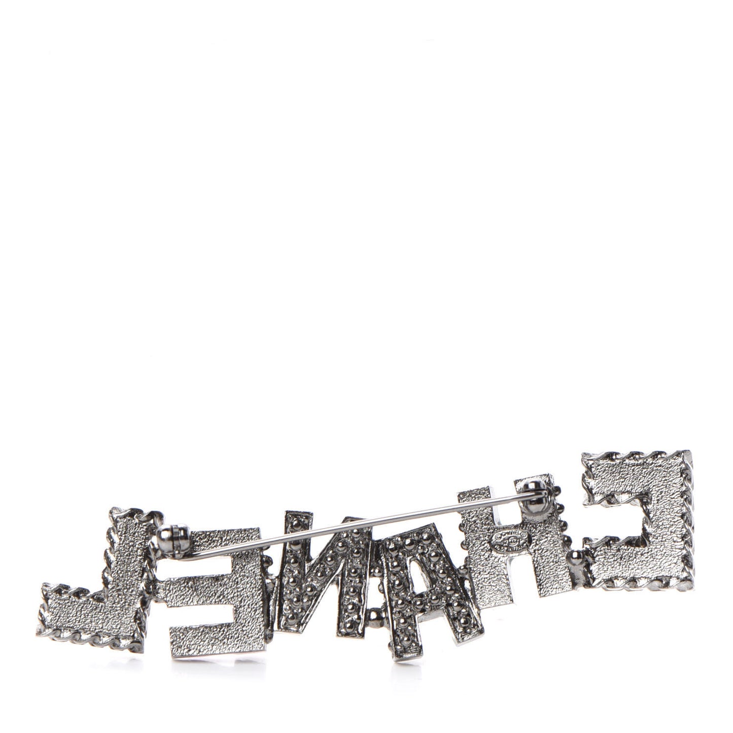 Pearl Enamel Logo Brooch Multicolor