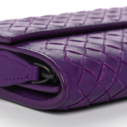 Bottega Veneta Nappa Intrecciato Continental Flap Wallet Peony 10 of 13