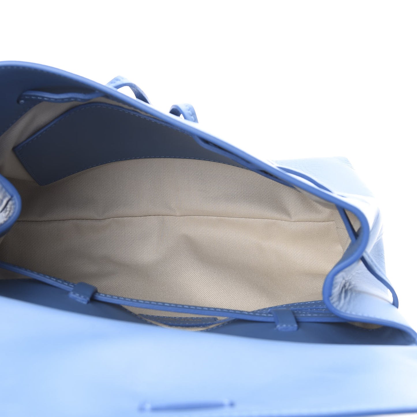 Calfskin Mini Lady Bag Sea Blue