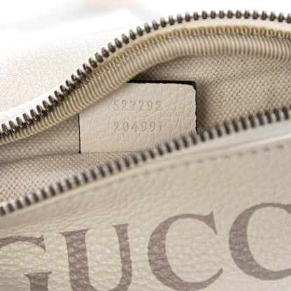 Gucci Grained Calfskin Small Logo Belt Bag White 6 of 10