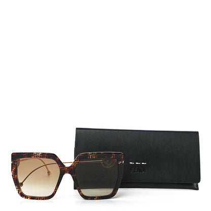 Fendi Acetate Metal F is Fendi FF Butterfly Sunglasses FF 0410/S Havana 7 of 7