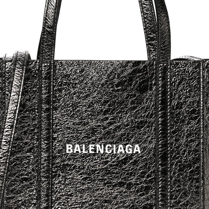 Balenciaga Textured Patent Calfskin XXS Everyday Tote Black 10 of 10