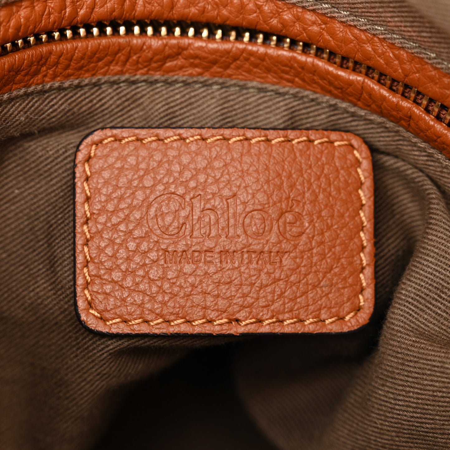 Calfskin Medium Marcie Satchel Tan