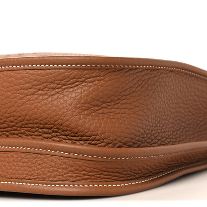 Hermes Taurillon Clemence EVELYNE III PM Gold 10 of 11