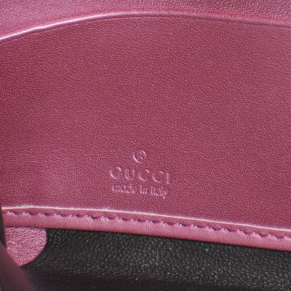 Gucci Metallic Soft Guccissima Heart Zip Around Wallet Fresia Rose 6 of 7