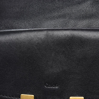 Chloe Calfskin Perforated Medium Marcie Animation Satchel Black 11 of 15