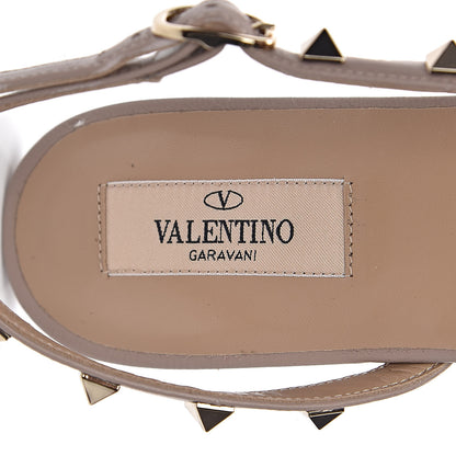 Valentino Garavani Nappa Rockstud Slingback Flats 39.5 Pastel Grey Poudre 6 of 9