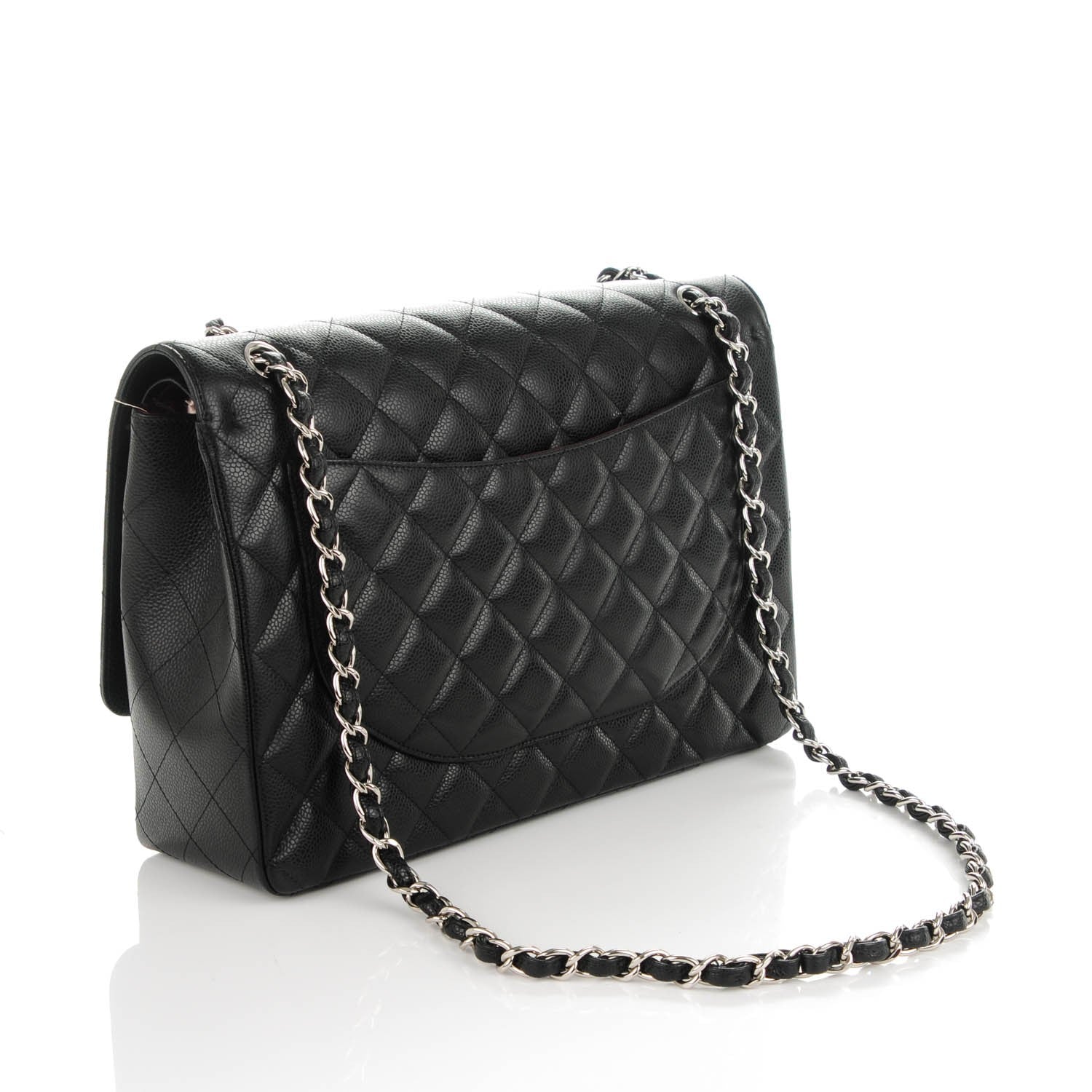 Chanel Caviar Quilted Maxi Double Flap Black 3 of 7
