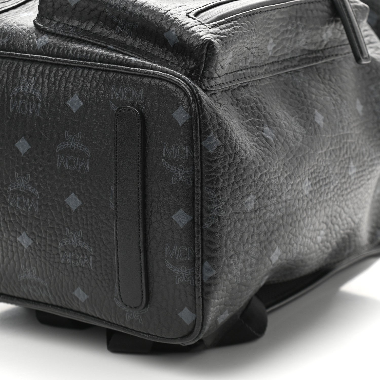 MCM Visetos Raymonde Two Pocket Backpack Black 10 of 10