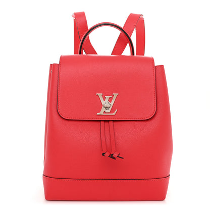 Louis Vuitton Soft Calfskin Lockme Backpack Poppy 1 of 10