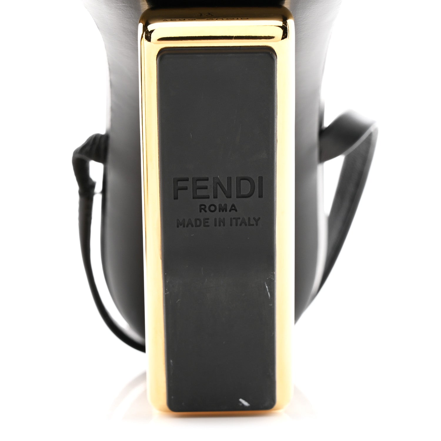 Fendi Calfskin Fendi First Mule Sandals 39 Black 1776882