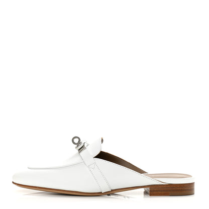 Hermes Calfskin Oz Mules 36 White 1 of 8