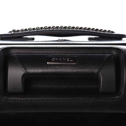 Chanel Vinyl Calfskin Quilted Coco Case Trolley Rolling Luggage Black 6 of 8