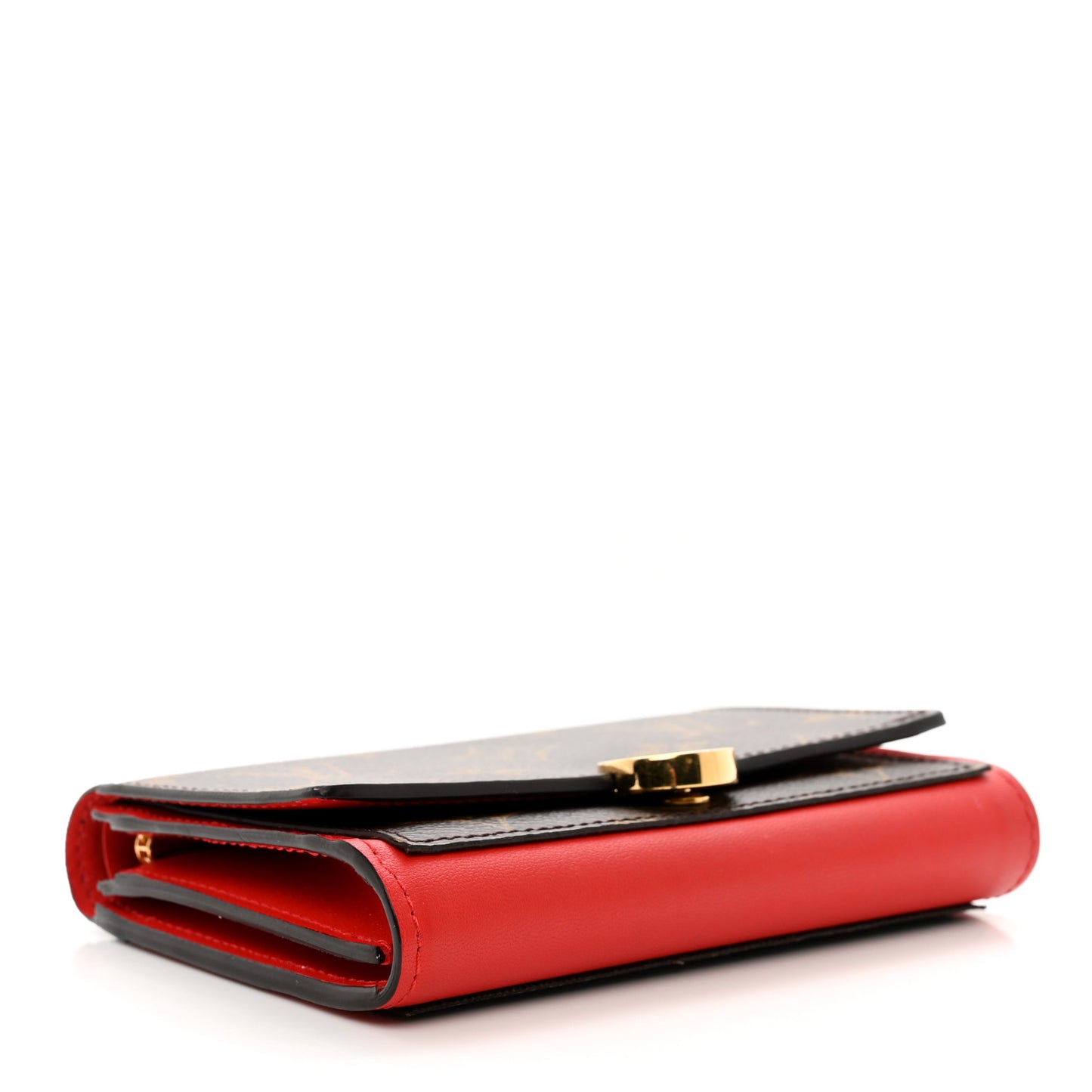 Monogram Flore Compact Wallet Coquelicot