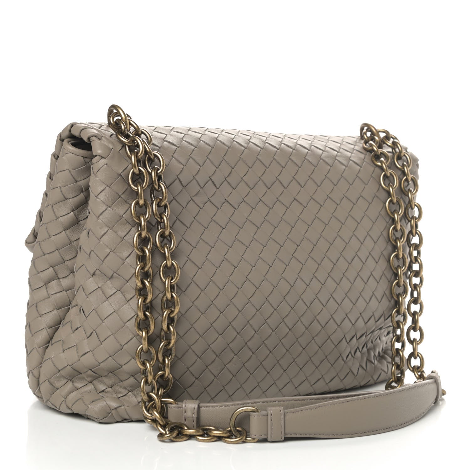 Bottega Veneta Nappa Intrecciato Large Olimpia Bag Steel 2 of 4