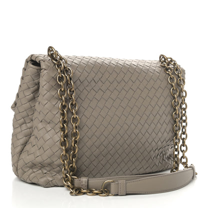Bottega Veneta Nappa Intrecciato Large Olimpia Bag Steel 2 of 4