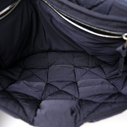 Bottega Veneta Nylon Intrecciato Padded Tech Maxi Cassette Bag Navy Blue 5 of 10
