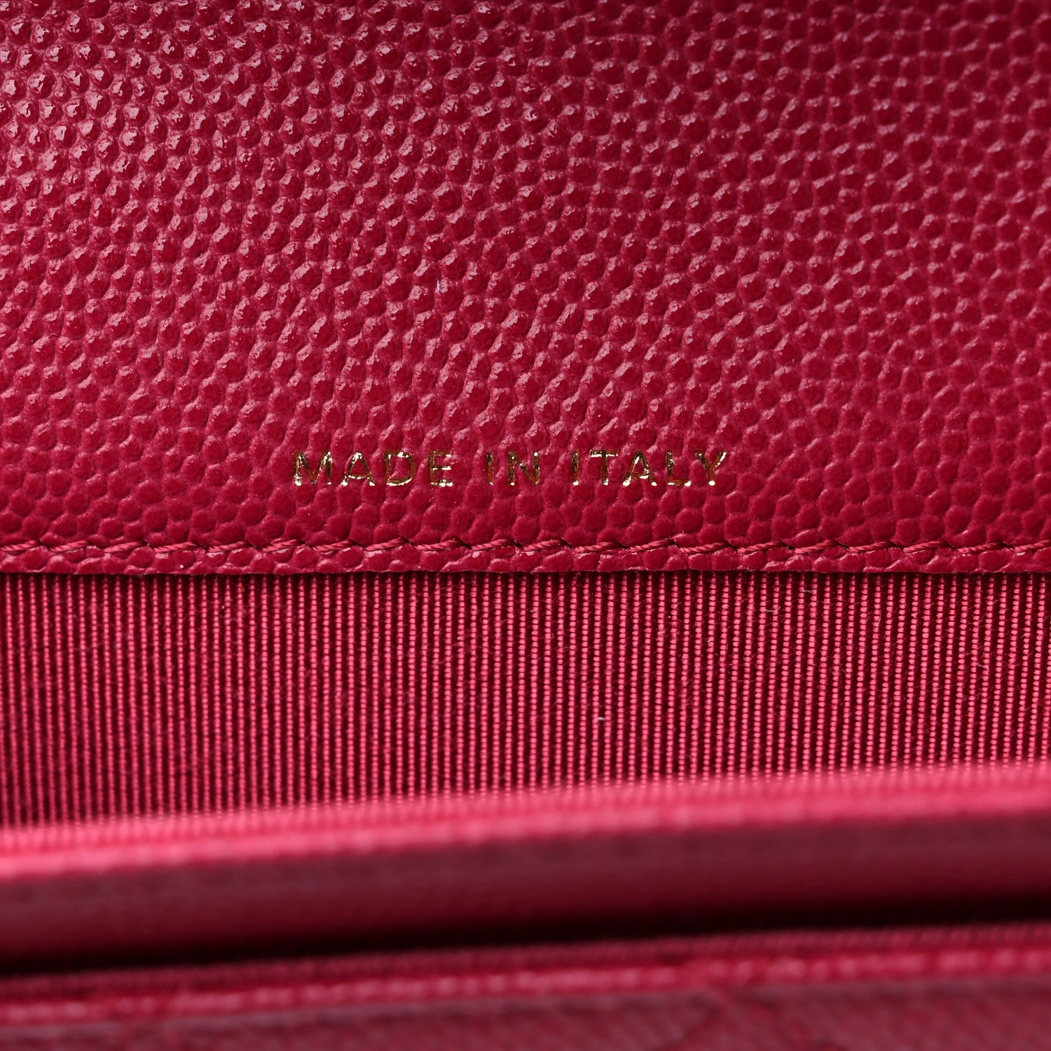 Chanel Caviar Quilted Flap Card Holder Wallet Dark Pink 7 of 9