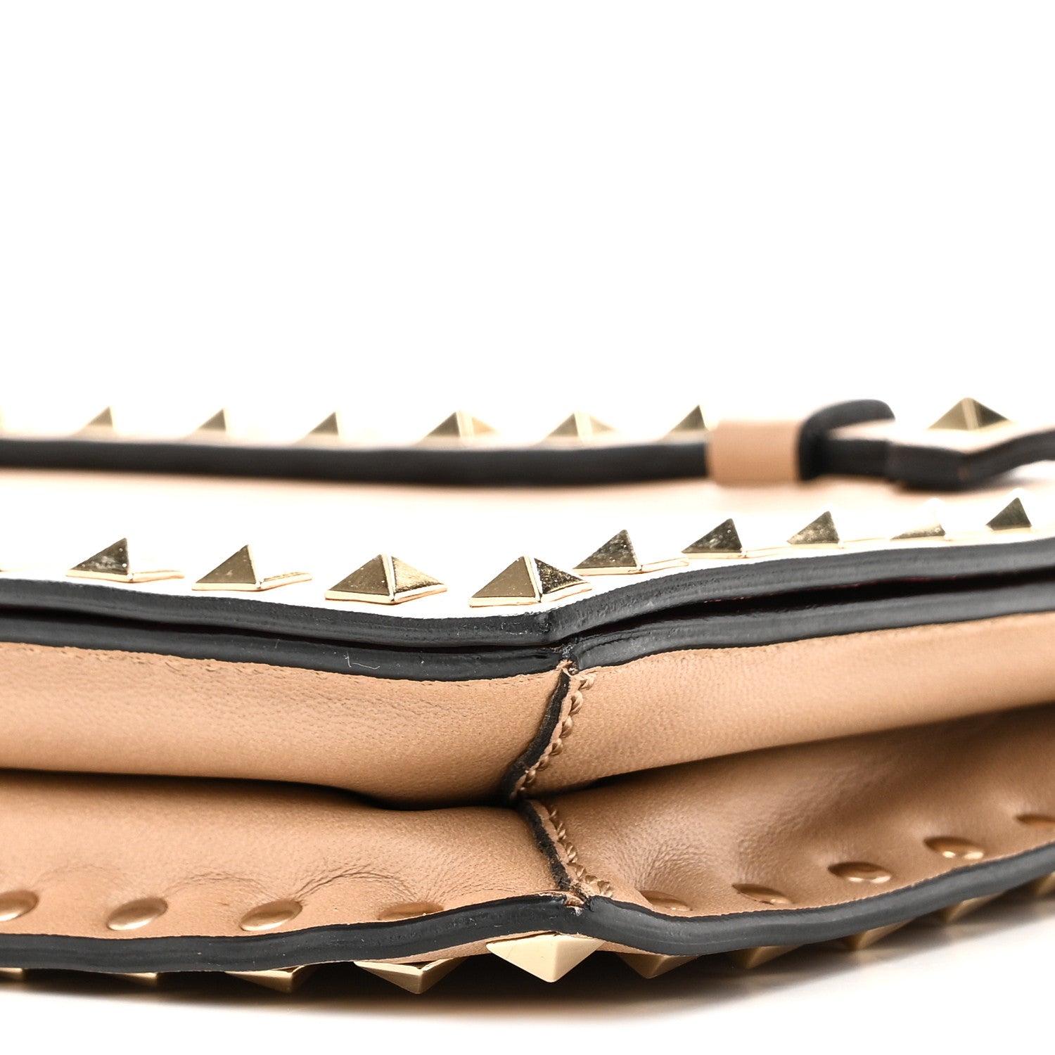 Valentino Garavani Nappa Rockstud Wristlet Clutch Alpaca 9 of 9