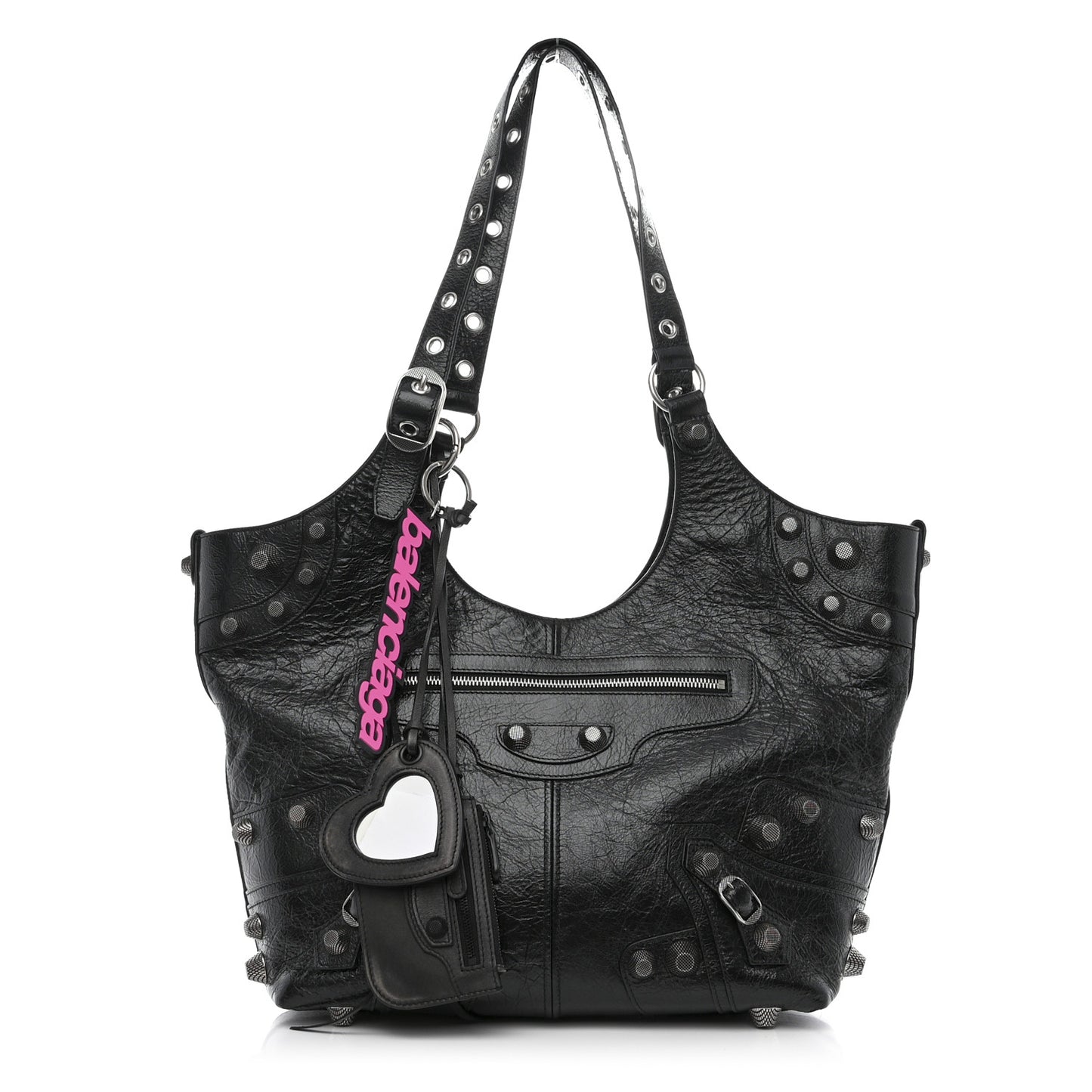Agneau Arena Medium Le Cagole Carry All Bag Black