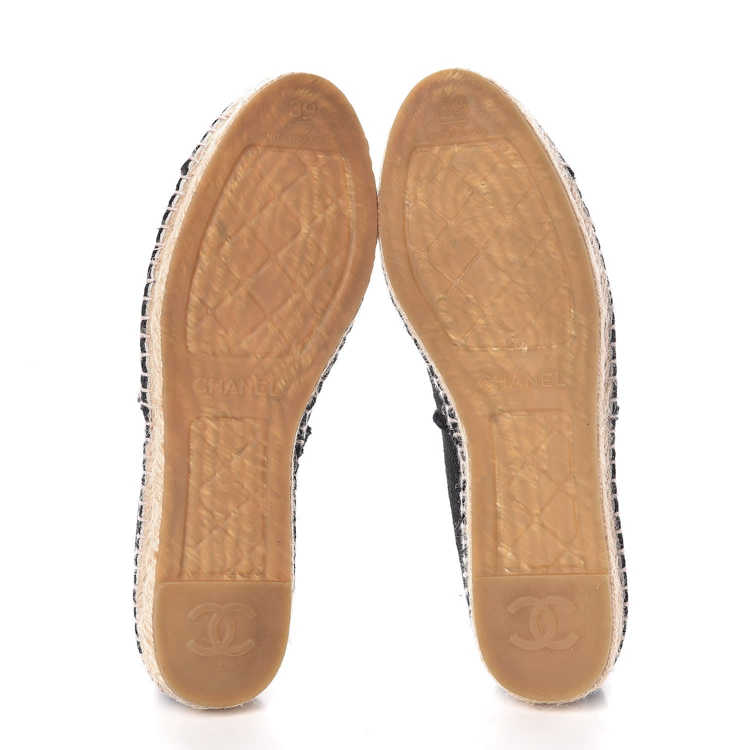 Chanel Canvas CC Espadrilles 39 Black 5 of 8