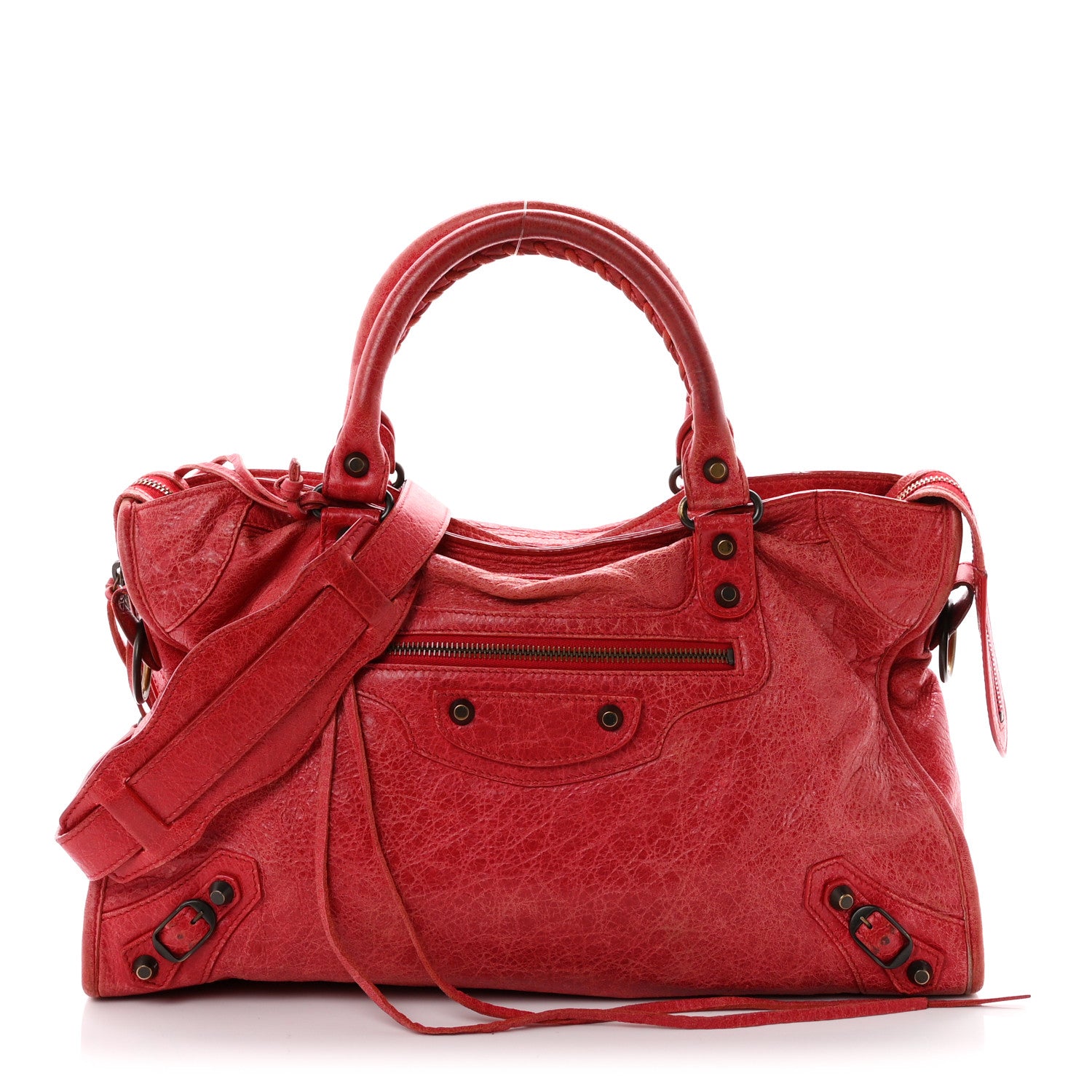 Balenciaga Agneau Classic Hardware City Rouge Cardinal 1 of 12