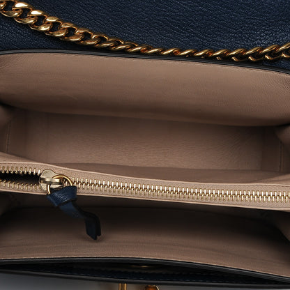 Chloe Goatskin Medium Mily Shoulder Bag Denim Blue 6 of 8