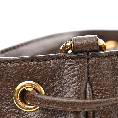 Gucci GG Supreme Monogram Web Mini Ophidia Bucket Bag Brown 12 of 15