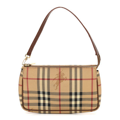 Burberry Haymarket Check Pochette Tan 1 of 10