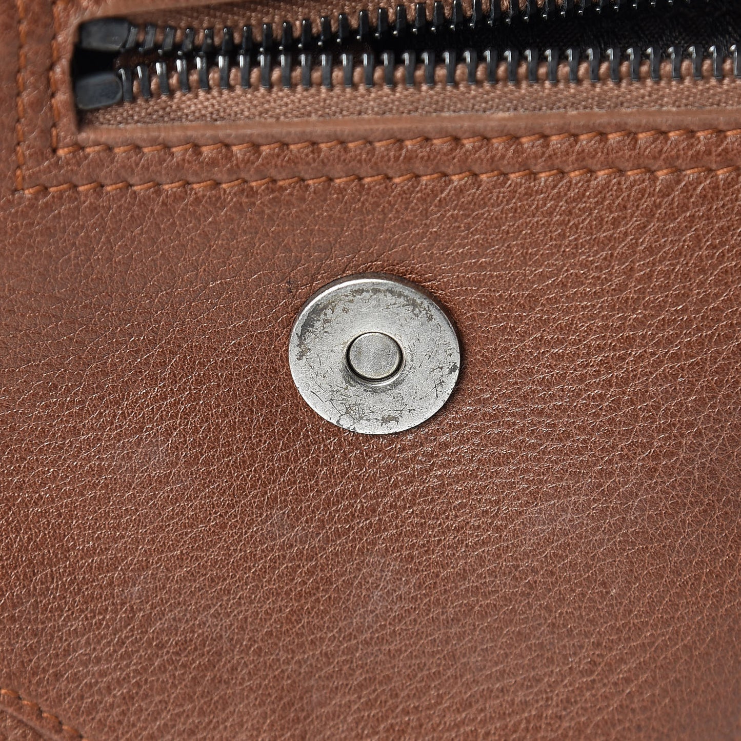 Calfskin Braided Gaucho Double Saddle Bag Brown