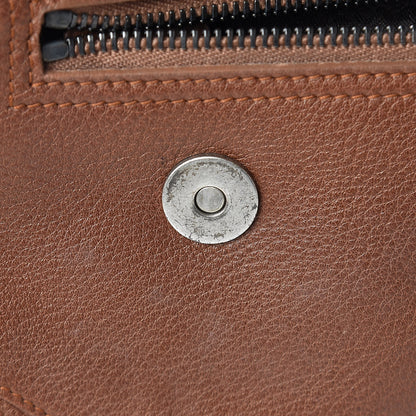 Christian Dior Calfskin Braided Gaucho Double Saddle Bag Brown 16 of 23
