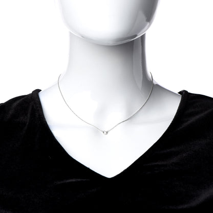 Tiffany Platinum Diamond .27ct Elsa Peretti Diamonds by the Yard Pendant Necklace 2 of 8