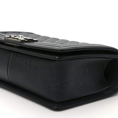 Chanel Caviar Quilted Medium Boy Flap Black 9 of 10