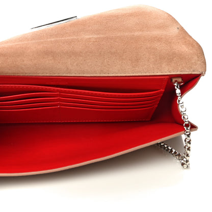 Christian Louboutin Veau Velours Calfskin Vero Dodat Clutch Cannelle 4 of 12