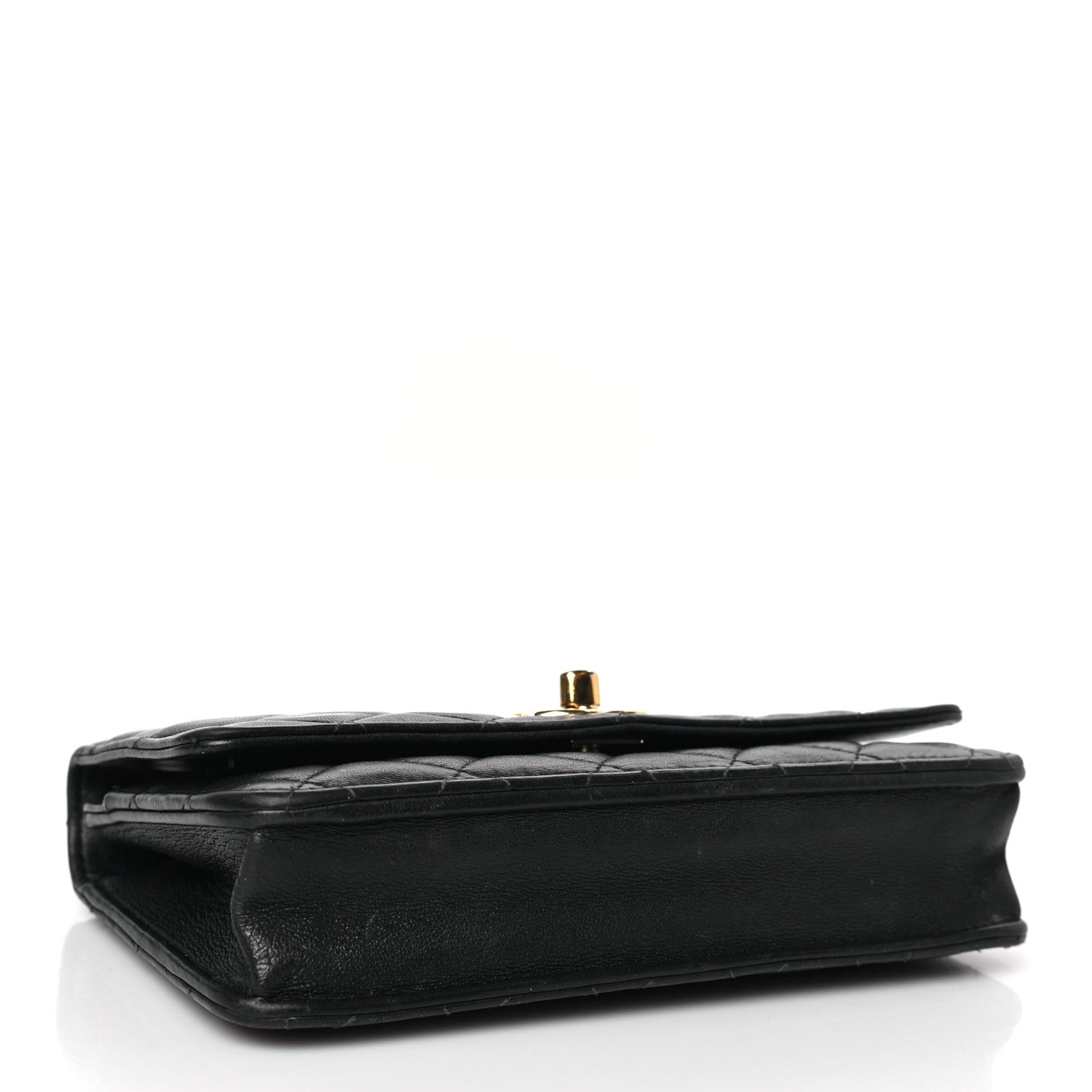 Chanel Lambskin Quilted Trendy CC Wallet On Chain WOC Navy 4 of 9