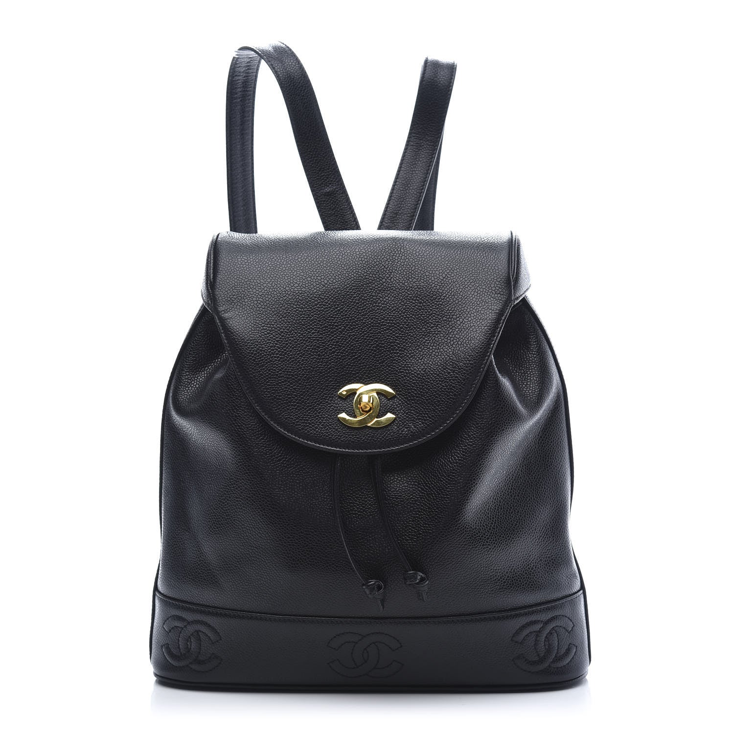 Chanel Caviar CC Backpack Black 2 of 12