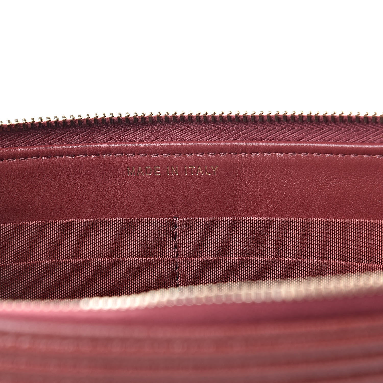 Chanel Caviar Quilted Small Zipped Boy Pouch Burgundy 9 of 10