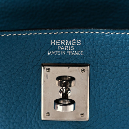 Hermes Taurillon Clemence Kelly Retourne 35 Blue Jean 5 of 10