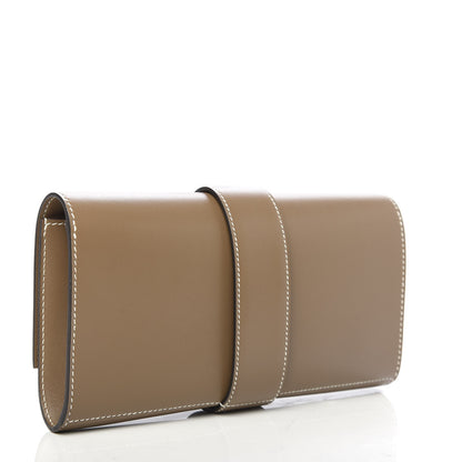 Hermes Tadelakt Medor 23 Clutch Etoupe 3 of 8