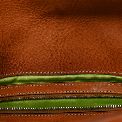 Fendi Calfskin Embroidered Baguette Brown 8 of 14