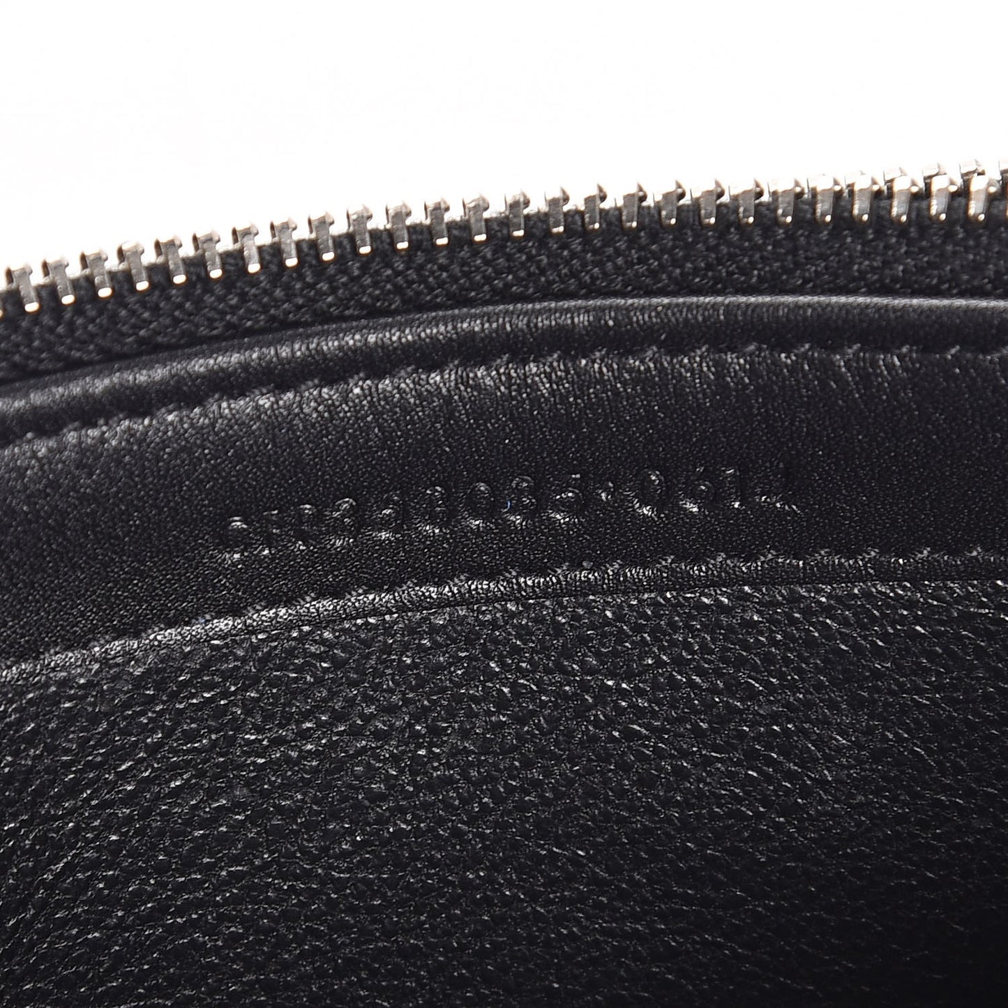 Calfskin Matelasse Chevron Monogram Flap Wallet Black