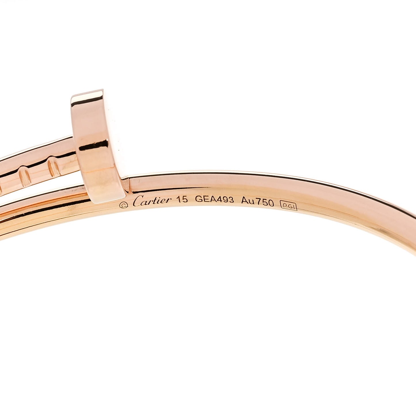 18K Pink Gold Small Juste Un Clou Bracelet 15