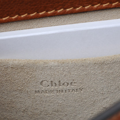 Chloe Calfskin Suede Small Nile Bracelet Bag Caramel 8 of 9
